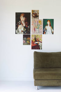 Art print set of Edna art on wall