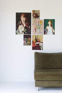 Art print set of Edna art on wall