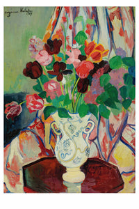 Art print of a colorful bouquet in a vase