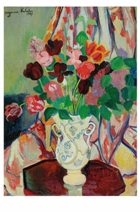 Art print of a colorful bouquet in a vase