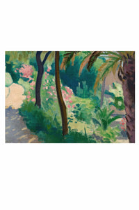 Art print of a garden scene, Le Jardin