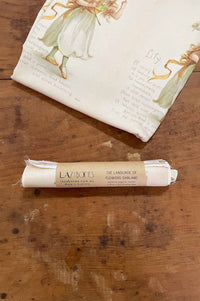 The Language of Flowers garland packaging