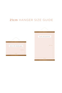 21cm Magnetic Print Holder Size Guide - A5 & A4