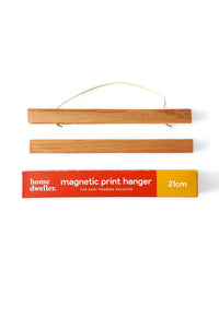 21cm Magnetic Print Hanger - Wooden Frame