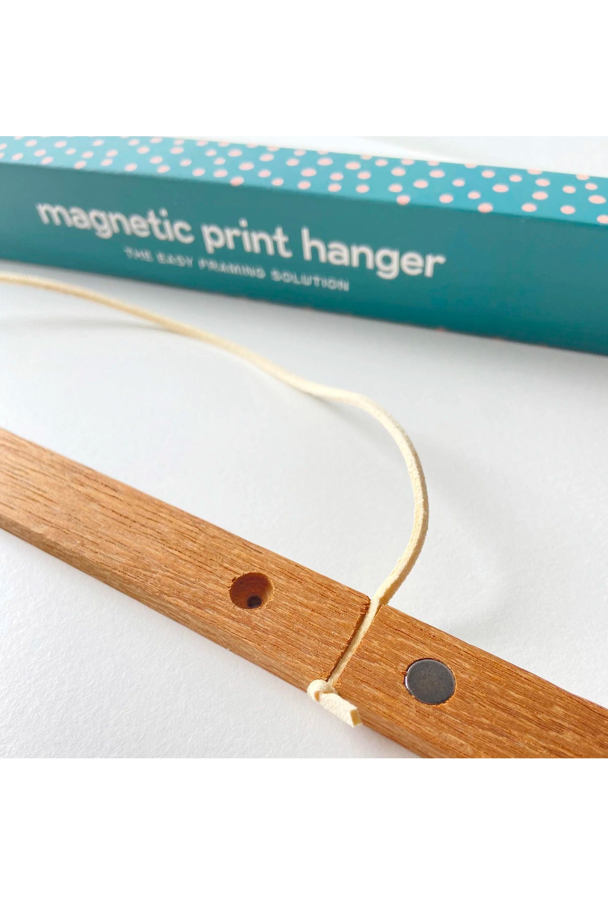 30cm Magnetic Print Hanger - Wooden Print Holder