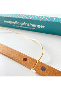 30cm Magnetic Print Hanger - Wooden Print Holder